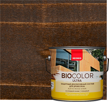 NEOMID BiO COLOR Ultra защитный декоративный состав для древесины (Палисандр, 0,9 л) 