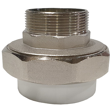 Муфта ком.раз..в/р 40 х 1 1/2" америк.бел.Valfex
