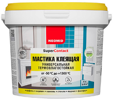 Мастика клеящая термостойкая универсальная 4кг Неомид NEOMID