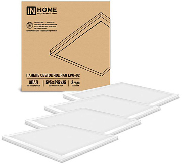Панель с/д IN Home LPU-02  ОПАЛ WH 40W 4000К