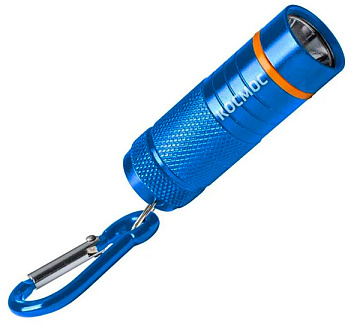 Фонарь брелок КОСМОС 1ВтLED корпус алюминий, карабин