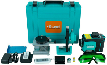 Уровень лазерный 16 зеленых лучей Sturm 4010-14-AL