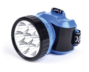 Аккумуляторный налобный фонарь 12 LED Smartbuy, синий (SBF-26-B)