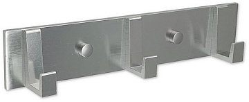 Крючок на планке 3шт BRIMIX алюминий (543)