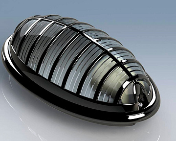 Пластиковый светильник черный Horoz 400-002-111  IP54 АКУА