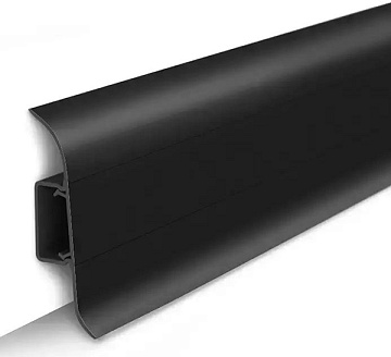 Плинтус напольный Идеал Классик 55 мм Черный 007 2,2м (уп. - 40 шт.)