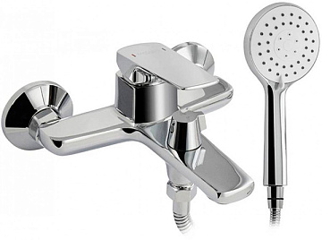 Смеситель ЛАТУНЬ MAGNUS для ванны короткий излив, (8520)