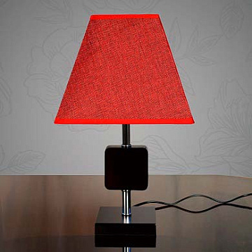 Настольная лампа РОСТОК 8092+506 красный/красный абажур h39 см 1x60W E27 DUO19