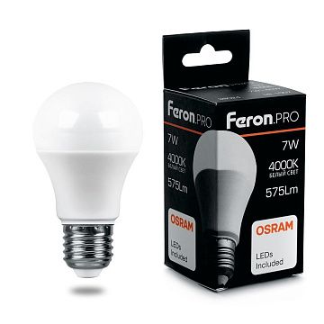 Лампа с/д FERON (15W) 230V E27 4000K, LB-1015
