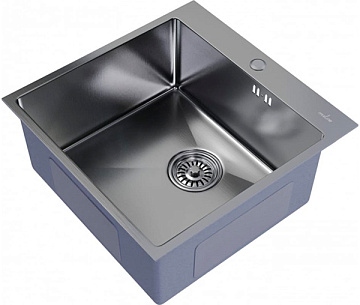 Мойка из нержавеющей стали MIXLINE PRO подстол 50*50 толщ.3,0*0,8мм, глубина 200мм ()