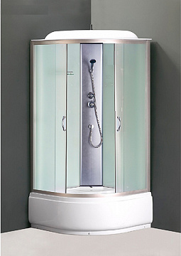 Душевая кабина LORANTO CS-6610F 100*100*215 матовое стекло,высокий поддон 40см