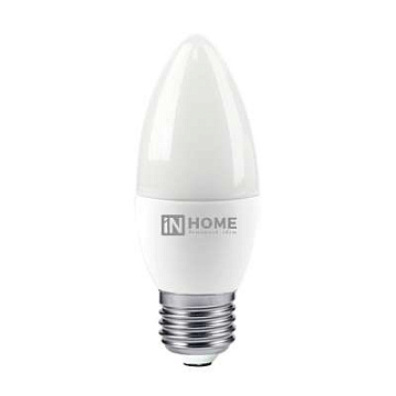 Лампа с/д IN HOME LED-СВЕЧА-VC 6Вт 230В E27 4000К 480Лм