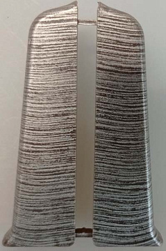 Заглушка Деконика 70мм Алюминий Темный 187 (уп. - 50 шт.)