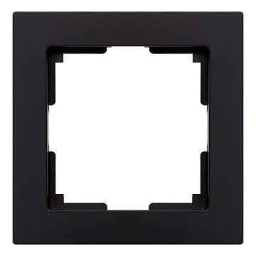 Рамка 1-я пластик черная "Нептун" (SBE-06b-Plastic-FR-1