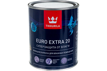 Краска EURO-20 С 9л TIKKURILA (Машинная колеровка)