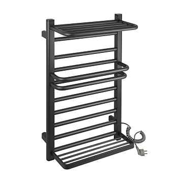 юПолотенцесушитель электрический 800*500*270 BRIMIX с двумя полками, алюминий (150W) ГРАФИТ (06006K)