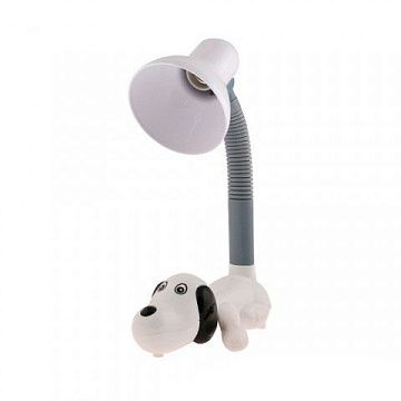 Настольная лампа Camelion KD-387 C01 Собачка белый 40Вт, E27