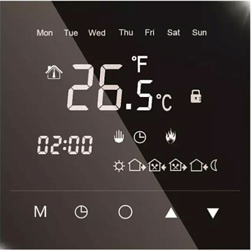 Термостат Warmcoin Warmlife Mirror White TT02/HT18H3 (белый, программируемый сенсорный) зеркальный