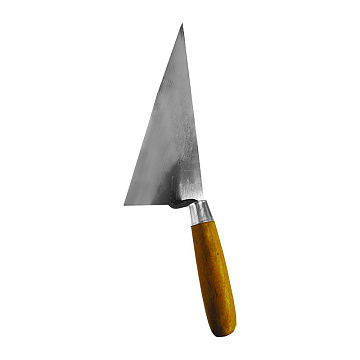 Кельма треугольная нерж. сталь, дер. рукоятка 180мм 35441  БИБЕР