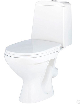 Унитаз (компакт) GESSO W102 косой выпуск, Слив 6л., СидПОЛИПРОПИЛЕН