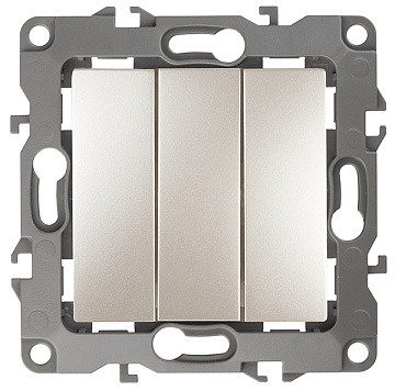 Механизм выключателя ЭРА12 3кл перламутр