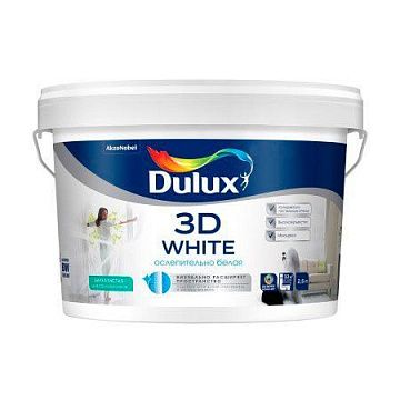 Dulux 3D White краска в-д для стен и потолков матовая 2,5л