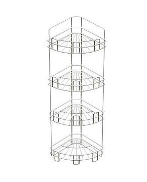 Полка угловая 4-х ярусная напольно-настенная ВКУ443