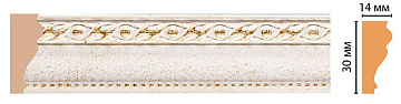 Интерьерный багет 125-40 Каменная коллекция 2,4м