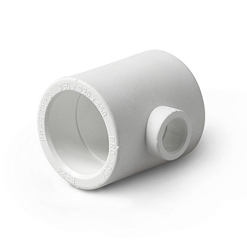 PP-R Тройник переходной Белый 25-20-25