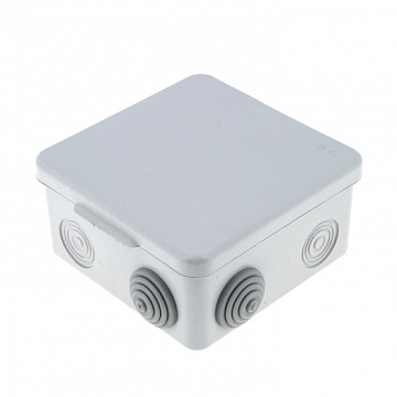 Коробка распр КМР-030-031 с крышкой 80х80х50 АБС 7 вводов IP54 EKF