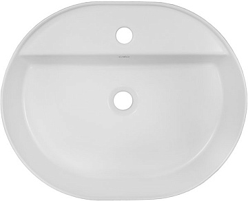 Раковина накладная CREO 560*450*120 овальная БЕЛЫЙ МАТОВЫЙ (PU4500MRMWH)