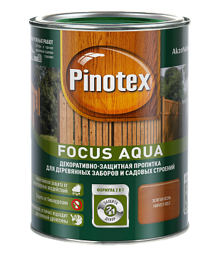 Деревозащита Pinotex FOCUS AQUA золотая осень 0,75л на 1300 не заказывать