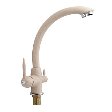юСмеситель MAGNUS для кухни с изливом для чистой воды БЕЖЕВЫЙ (8245)