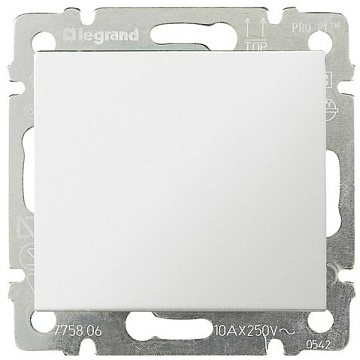 Механизм переключателя LEGRAND VALENA промежут 10А БЕЛ 774407