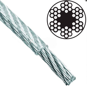 Трос для растяжки в оплетке ПВХ DIN3055 М1/2