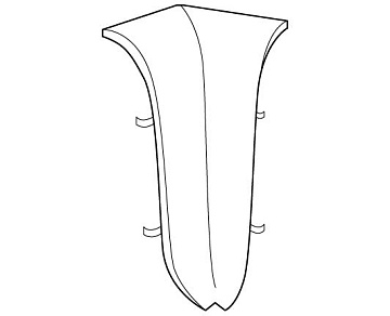 Угол внутренний Элегант Дуб Винтажный (уп. - 25шт.)