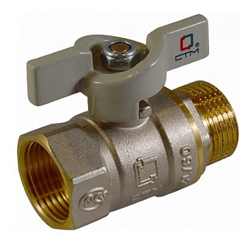 Кран шар. для воды 1/2" г/ш бабочка CTM СТАНДАРТ