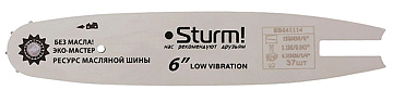 Шина пильная 6" паз 1,1мм, 1/4", 37зв Sturm! SB061114