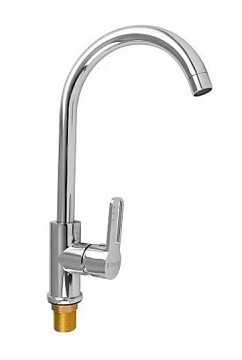 юСмеситель CONSUL для кухни шаровый, боковой ручка с прорезью (4954)