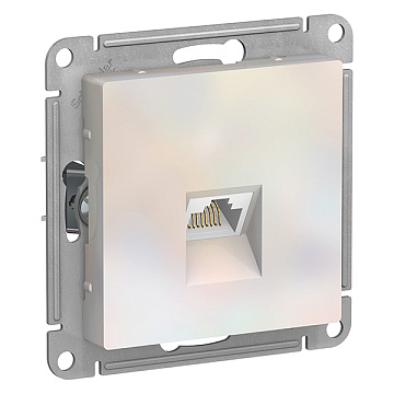 ATN000483 Механизм розетки компьютерной ATLAS DESIGN RJ45 жемчуг SchE 