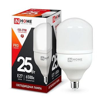 Лампа с/д IN HOME LED-HP-PRO 25Вт 230В 6500К E27 2250лм 