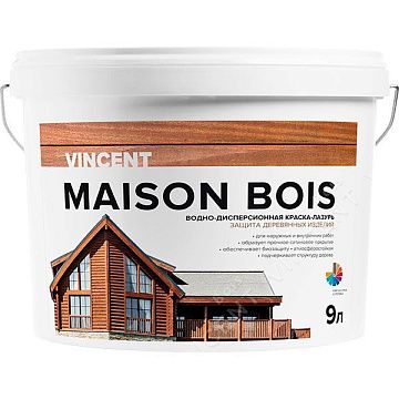 Maison en Bois Vincent (база А) 0,9л Краска-лазурь для древесины