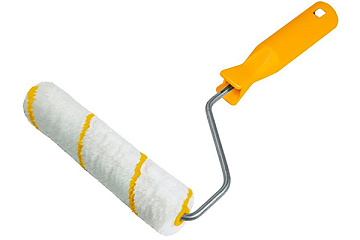 Мини-валик полиакриловый, длина 55мм, диаметр 35 мм, ворс 10мм, бюгель 6 мм 02732