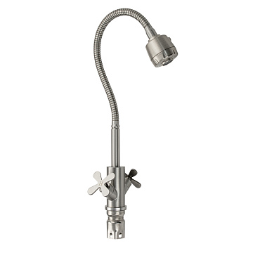 Смеситель BRIMIX для кухни гибкий излив, НЕРЖАВЕЮЩАЯ СТАЛЬ (9315)