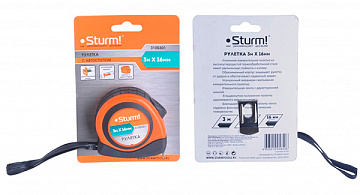 Рулетка 3м x16мм Sturm! 3100301