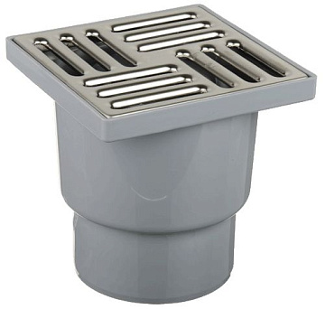 Трап вертикальный 110(150x150) н/рег решетка нерж. сталь TA1212