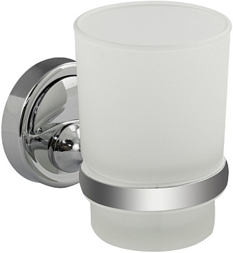 Стакан стеклянный с креплением к стене ОДИНАРНЫЙ САНАКС (1206)