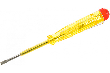Отвертка индикаторная FIT 140мм желтая 56514