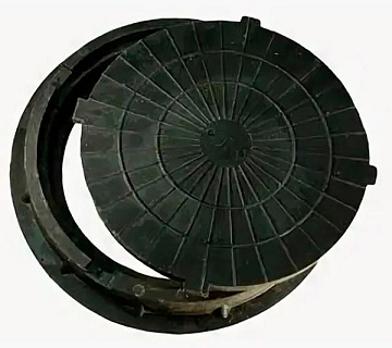 Люк ПП Тип Т d-770 Тяжёлый черный НоваяЭра Ø770х110 (крышка:630*60)