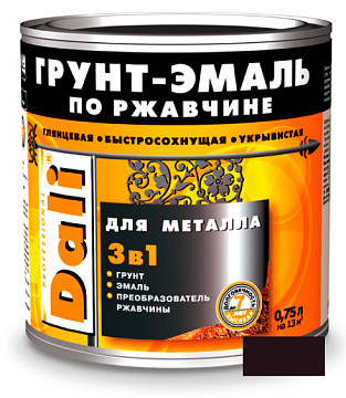 Эмаль DALI RAL 8017 коричневый 0,75л